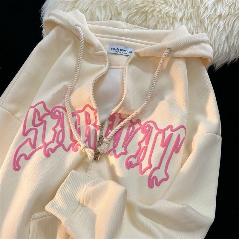 Hoodies Women  Street Hoodie Casual Loose Sweatshirt