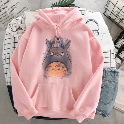 Hoodies Female Studio Ghibli Cute Anime Sweatshirt Pullover Casual