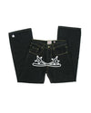 Chic Harajuku Vintage Cargo Jeans Y2K Hip Hop Style with Wide-Leg Fit and Handy Pockets