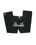 Schicke Harajuku-Vintage-Cargo-Jeans im Y2K-Hip-Hop-Stil mit weitem Beinschnitt und praktischen Taschen