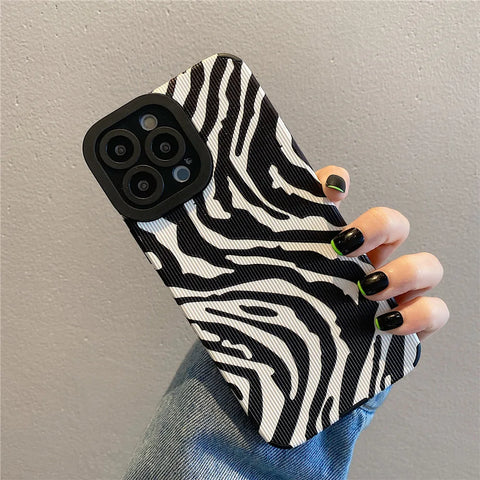 Zebra Stripe Phone Case For iPhone