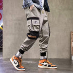 Joggers Cargo Pants for Men Casual Hip Hop Color Sweatpants Streetwear