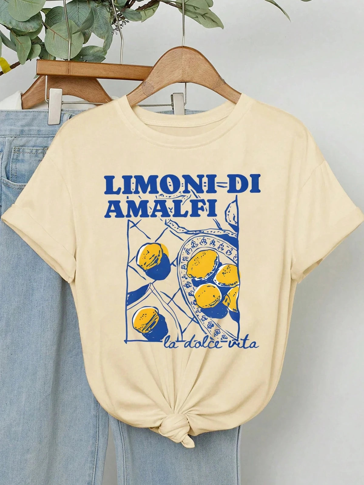 Limoni Di Amalfi Lemon Graphic  Women New Trend Collection T-Shirt
