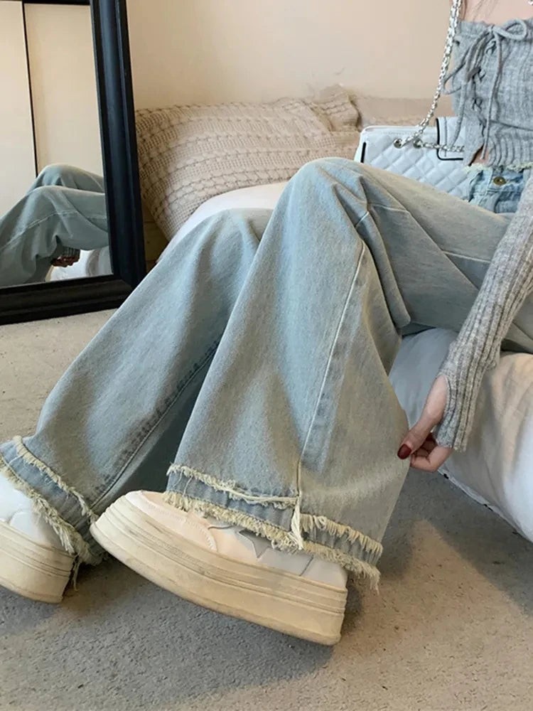 2024 Elevate Your Style Herbst Hellblaue Jeans