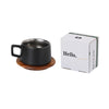Ceramic Set Gift Box Gift Solid Wood Cup Coffee Mug Drinking Utensils 230ML