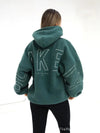 Womens Sherpa Fleece Hoodie Oversized Pullover Sweatshirt Fall Winter