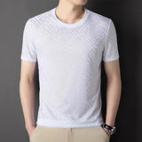 2024 Men's Short Sleeve T-shirt High Cool Breathable Round Neck Top