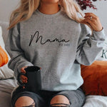 Schickes, personalisiertes Mama-Sweatshirt mit stilvollem Komfort für den Muttertag und frischgebackene Mütter