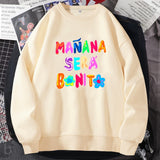 Crewneck Sweatshirt Graphic Manana Sera Bonito Pullover