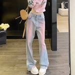 Y2K-inspirierte Harajuku Straight-Leg Jeans Streetwear Style