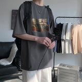 T Shirts Cotton Summer Oversized Vintage Korean Fashion Long Sleeve - xinnzy