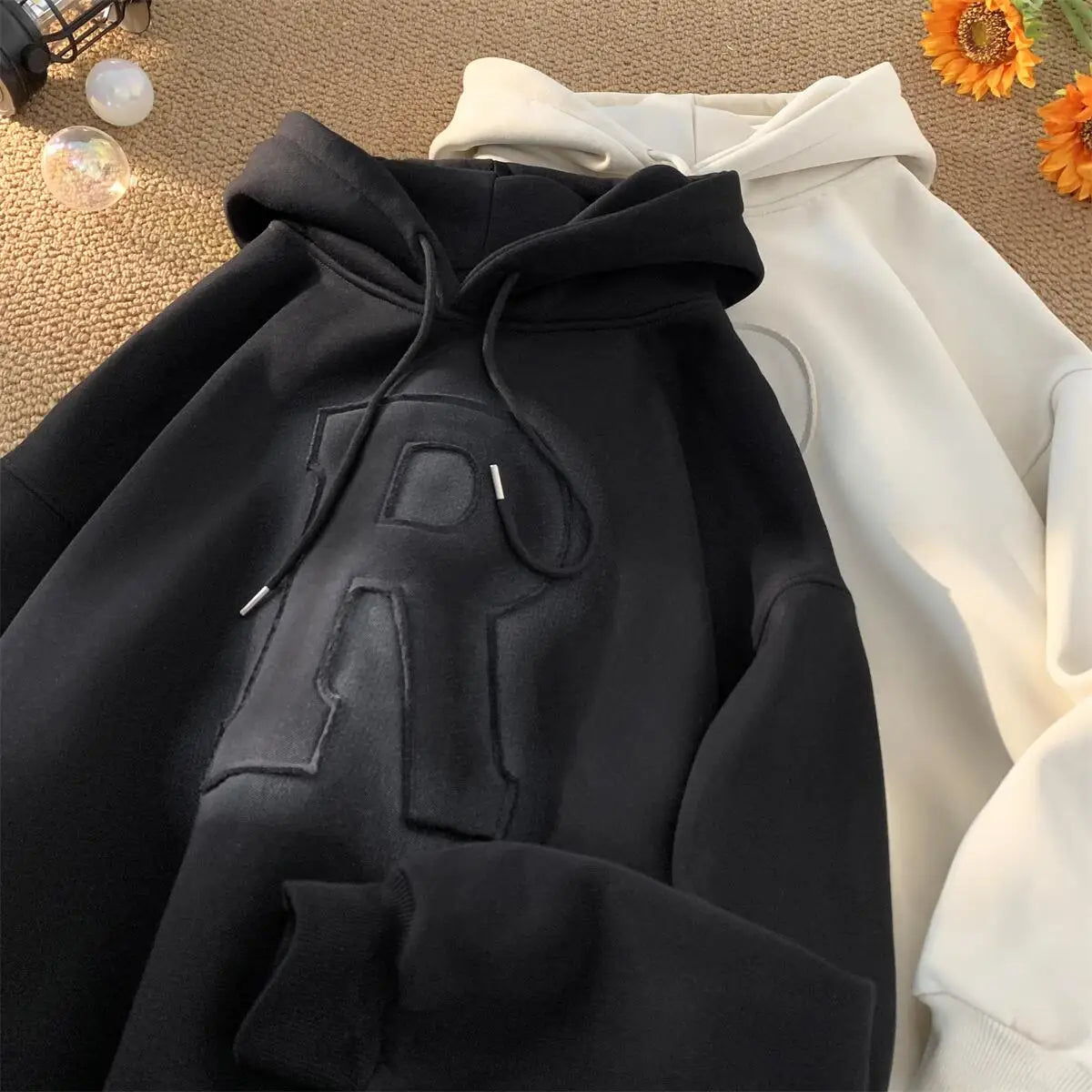 Men Harajuku Letters Hoodies Casual Oversized Hoodie