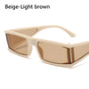 UV400 Rectangle Punk Designer Sunglasses Women