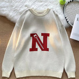 Men Sweater Casual Knitted Streetwear Autumn Harajuku Design