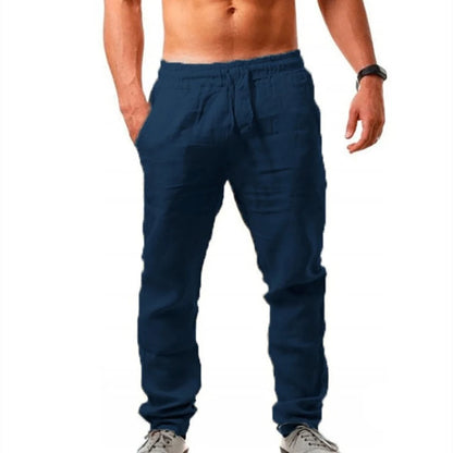 Men Casual Elastic Waist Casual Pants