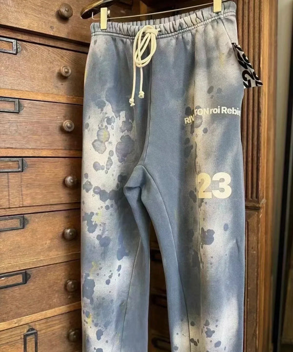 Vintage Washed RRR123 Drawstring Joggers Unisex Loose Fit Pants