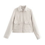 Spring Autumn Woolen Jacket