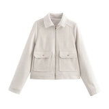 Spring Autumn Woolen Jacket