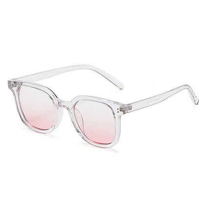 Gradient Blush Square Sunglasses UV400 Anti-Glare Eyewear