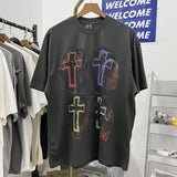 Saint T Shirt Best Quality Cross Print Tee Tops