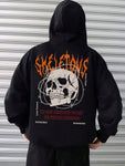 Skeletons Entangled In Thorns Bedruckter Streetwear-Männer-Cartoon-Kreativ-Hoodie