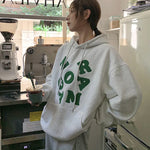 Koreanischer Y2K-Hoodie mit Buchstabendruck: Herbst-Winter-Oversize-Top