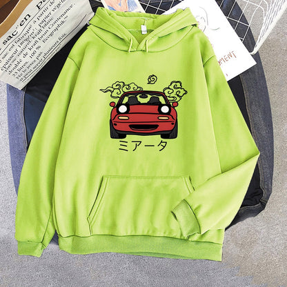 Men Hoodies JDM Japanese Automotive Printed Pullover