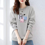 Sweatshirt Ladies Simple Pullover Comfortable Fashion Outwear