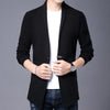 Mens Slim Fit Knit Cardigan Japanese Streetwear Wool Sweater 2025