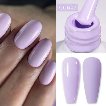 Jelly Nude Gel Nail Polish 10ml Light Pink Peach Translucent Color UV