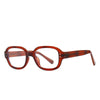 Retro Square Oval Frame Anti Blue Light Glasses Women
