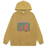 Oversized High Street Hip Hop Washed Hoodie