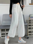 Streetwear Ankle Length Cargo Pants Vintage High Waist Loose Casual Bloomers