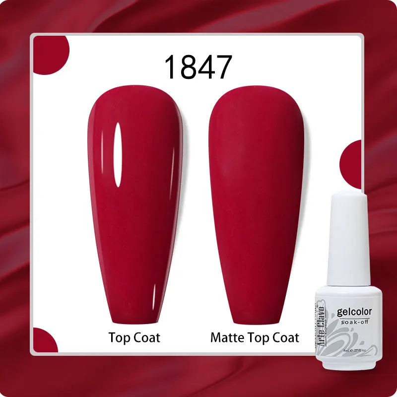 8ml Pure Color Gel Nail Polish Nail Art Manicure Semi Permanent