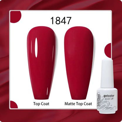 8ml Pure Color Gel Nail Polish Nail Art Manicure Semi Permanent