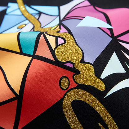 Big & Tall 3XL-12XL Hoodie for Men Triangle Print Fall Street Style