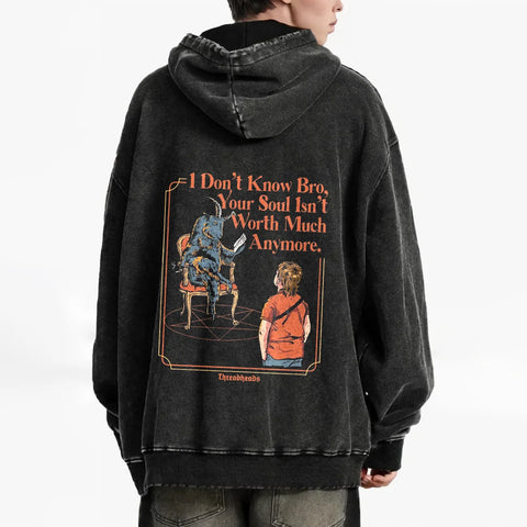 Y2K Men's Hoodie Graphic Print Casual