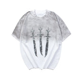 Holy Sword Dirty Dye Baggy Vintage Streetwear T-shirt