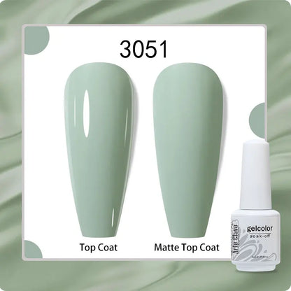 8ml Pure Color Gel Nail Polish Nail Art Manicure Semi Permanent