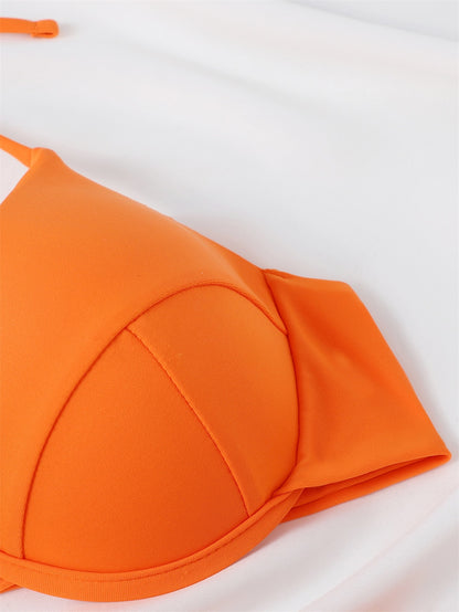 Bügel-Bikini-Set für Damen, Bademode, Strandmode