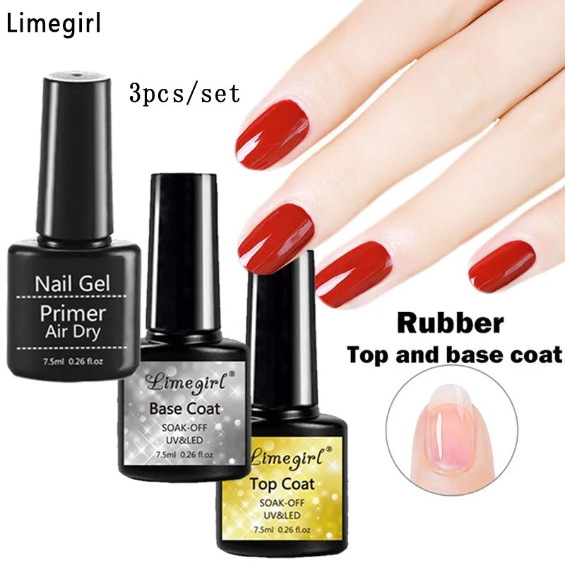 Base And Top Coat No Wipe For Gel Nail Polish Ultra Shiny Top