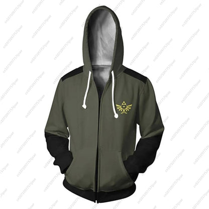 Herren Hoodie Preppy Style Zelda Popluar Game Casual Fashion