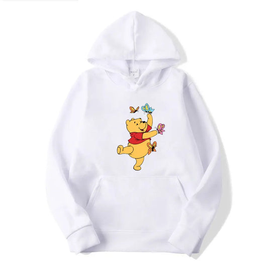 Winnie the Pooh Oversized Cartoon Hoodie Women's