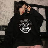 Plus Velvet Cozy Printed Hoodies Autumn Winter Long Sleeves