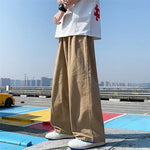 Harajuku Street Style Men Oversize Cotton Wide Leg Pants