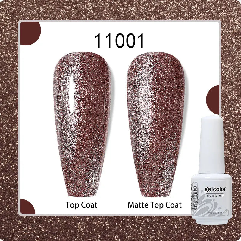 8ml Pure Color Gel Nail Polish Nail Art Manicure Semi Permanent
