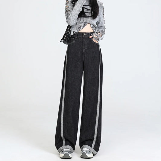 Women's Y2K Grunge Baggy Patchwork Denim Pants