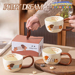 Sausage Puppy Breakfast Cute Ceramic Mug Creative