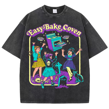 Fashion Must-Have Washed T-Shirt for Men Summer Casual Loose Streetwear