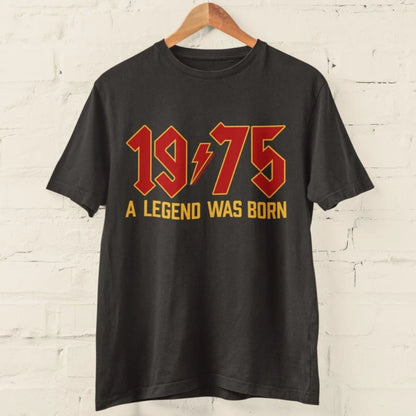 1975 Legend 50th Birthday Retro Rock T-Shirt